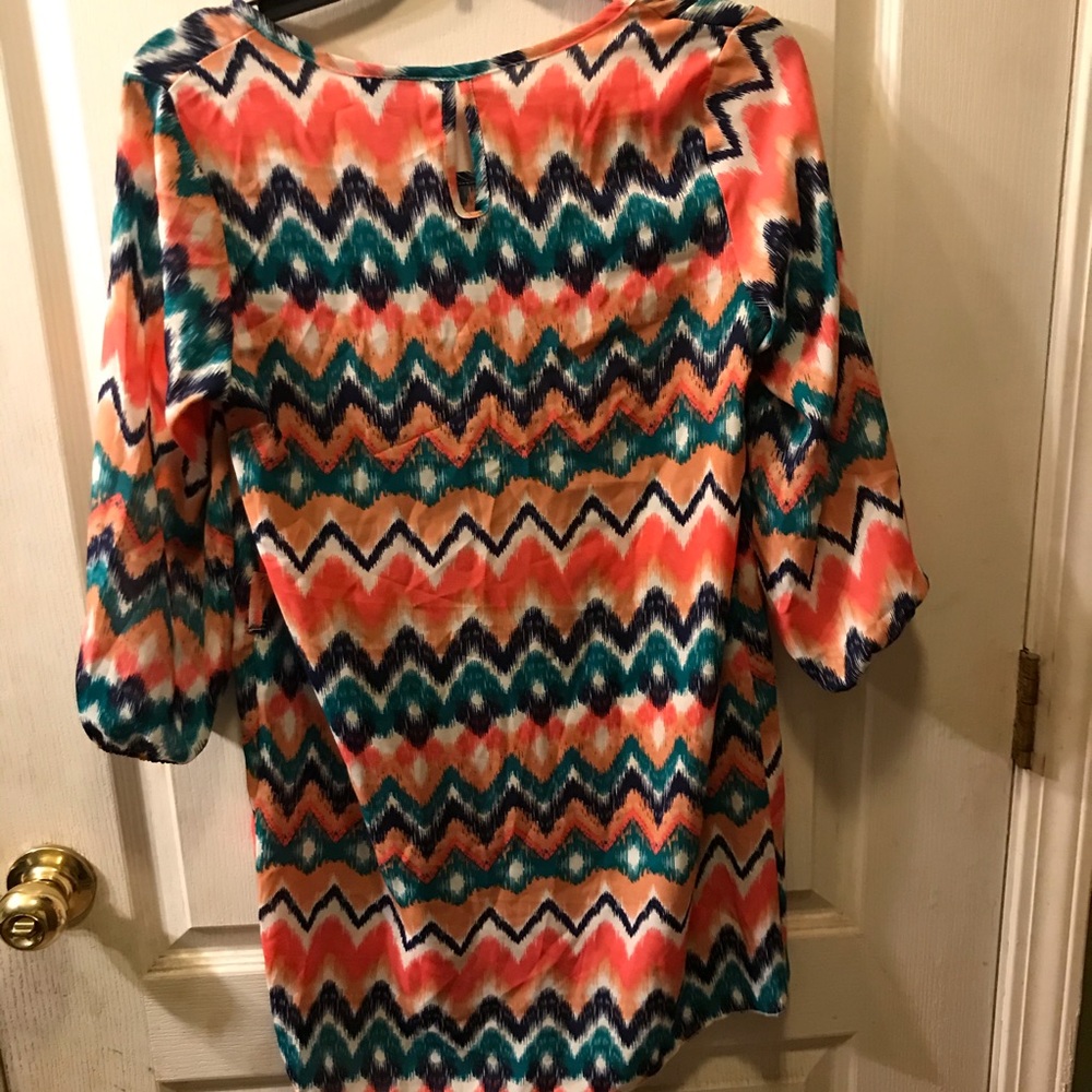 Woman’s chevron dress